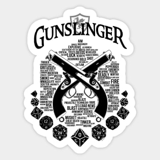 RPG Class Series: Gunslinger - Black Version Sticker